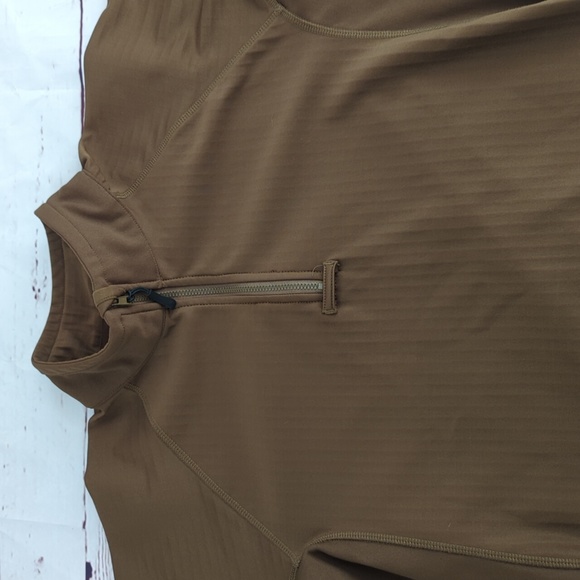 Tru Spec tactical shirt 1/4 zip fleece lined grid pull over, men's med - Picture 4 of 13